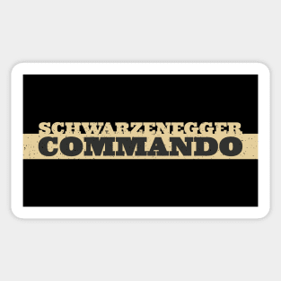 Commando - Schwarzenegger 1985 - 1 Sticker